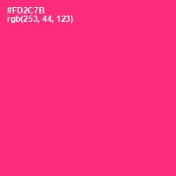 #FD2C7B - Radical Red Color Image