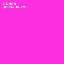 #FD2DE0 - Razzle Dazzle Rose Color Image