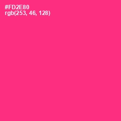 #FD2E80 - Wild Strawberry Color Image