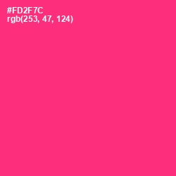 #FD2F7C - Radical Red Color Image