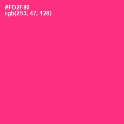 #FD2F80 - Wild Strawberry Color Image