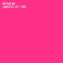 #FD2F88 - Wild Strawberry Color Image