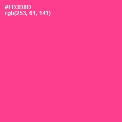 #FD3D8D - Wild Strawberry Color Image