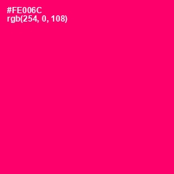 #FE006C - Rose Color Image