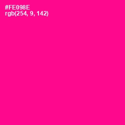 #FE098E - Hollywood Cerise Color Image