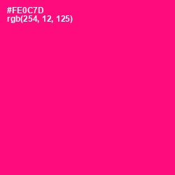 #FE0C7D - Rose Color Image
