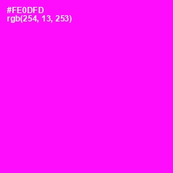 #FE0DFD - Magenta / Fuchsia Color Image