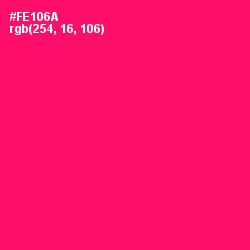 #FE106A - Rose Color Image