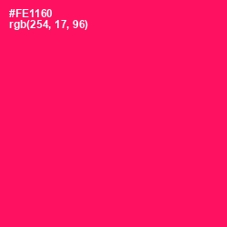 #FE1160 - Rose Color Image