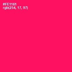 #FE1161 - Rose Color Image