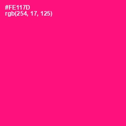 #FE117D - Rose Color Image