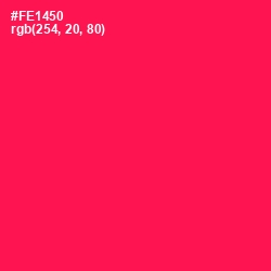 #FE1450 - Razzmatazz Color Image