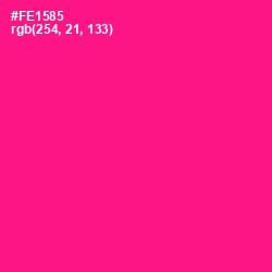 #FE1585 - Persian Rose Color Image