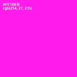 #FE1BEB - Magenta / Fuchsia Color Image