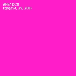 #FE1DC8 - Shocking Pink Color Image