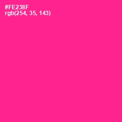 #FE238F - Wild Strawberry Color Image