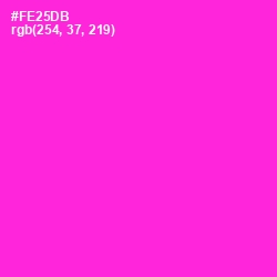 #FE25DB - Razzle Dazzle Rose Color Image