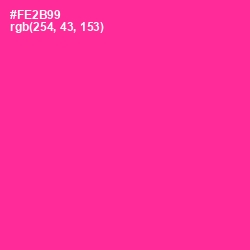 #FE2B99 - Wild Strawberry Color Image