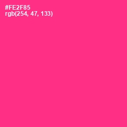 #FE2F85 - Wild Strawberry Color Image