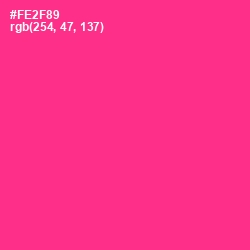 #FE2F89 - Wild Strawberry Color Image