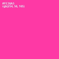 #FE38A5 - Persian Rose Color Image