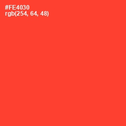 #FE4030 - Pomegranate Color Image