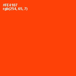#FE4107 - Vermilion Color Image