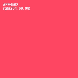 #FE4562 - Carnation Color Image