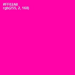 #FF02A8 - Hollywood Cerise Color Image