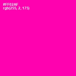 #FF02AF - Hollywood Cerise Color Image