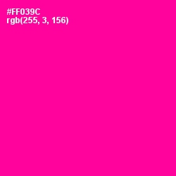 #FF039C - Hollywood Cerise Color Image