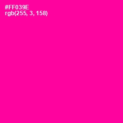#FF039E - Hollywood Cerise Color Image