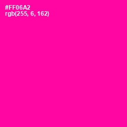 #FF06A2 - Hollywood Cerise Color Image