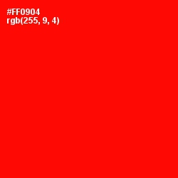 #FF0904 - Red Color Image
