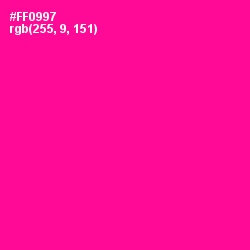 #FF0997 - Hollywood Cerise Color Image