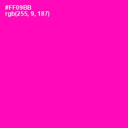 #FF09BB - Hollywood Cerise Color Image