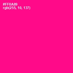 #FF0A89 - Hollywood Cerise Color Image