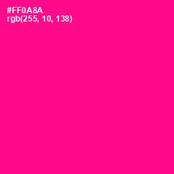 #FF0A8A - Hollywood Cerise Color Image