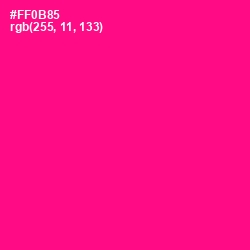 #FF0B85 - Hollywood Cerise Color Image