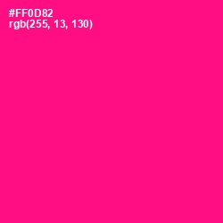 #FF0D82 - Hollywood Cerise Color Image