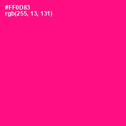 #FF0D83 - Hollywood Cerise Color Image