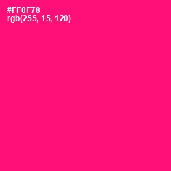 #FF0F78 - Rose Color Image