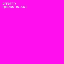 #FF0FED - Magenta / Fuchsia Color Image