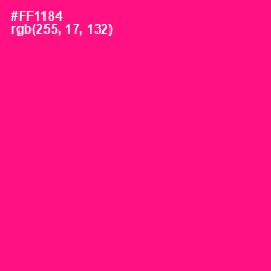 #FF1184 - Hollywood Cerise Color Image