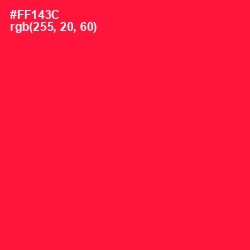 #FF143C - Torch Red Color Image