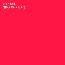#FF1644 - Razzmatazz Color Image