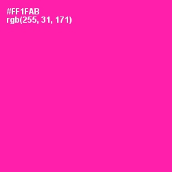 #FF1FAB - Hollywood Cerise Color Image