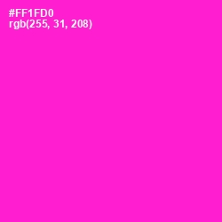 #FF1FD0 - Shocking Pink Color Image