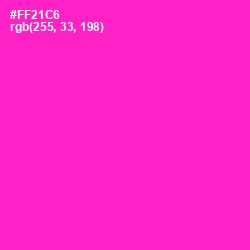 #FF21C6 - Razzle Dazzle Rose Color Image