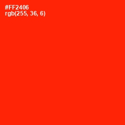 #FF2406 - Scarlet Color Image